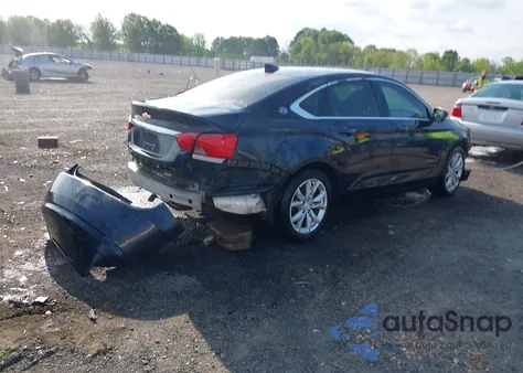 2017 Chevrolet Impala 1Lt из США, поврежденный, VIN 2G1105S38H9117523